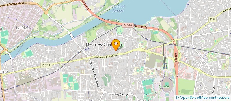 localisation de l'entreprise MONSIEUR JONATHAN TROUDART  DECINES-CHARPIEU