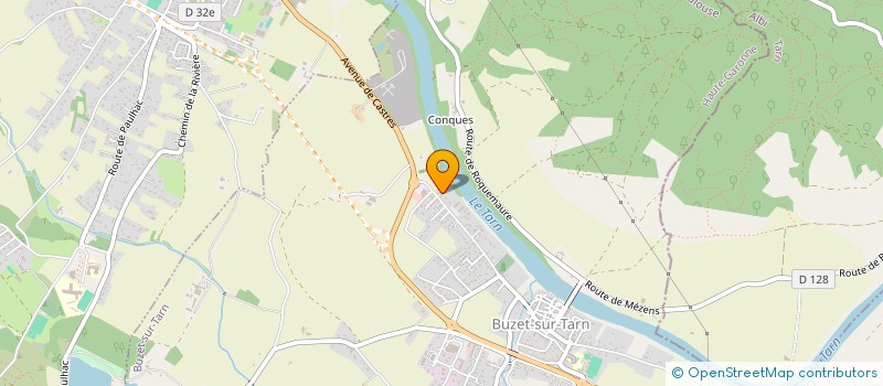 localisation de l'entreprise MONSIEUR JONATHAN TROUILLET  BUZET-SUR-TARN