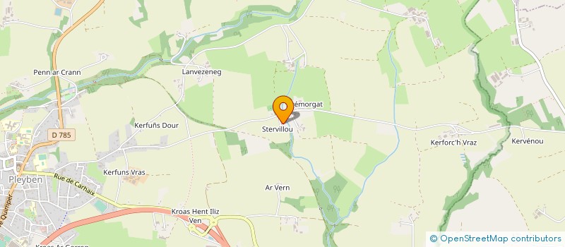 localisation de l'entreprise MONSIEUR JONATHAN TUAILLON  PLEYBEN