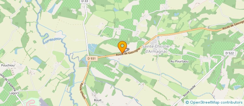 localisation de l'entreprise MONSIEUR JONATHAN USSEGLIO  SAINTE-CHRISTIE-D'ARMAGNAC