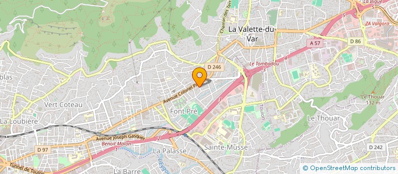 localisation de l'entreprise MONSIEUR JONATHAN VACCA  TOULON