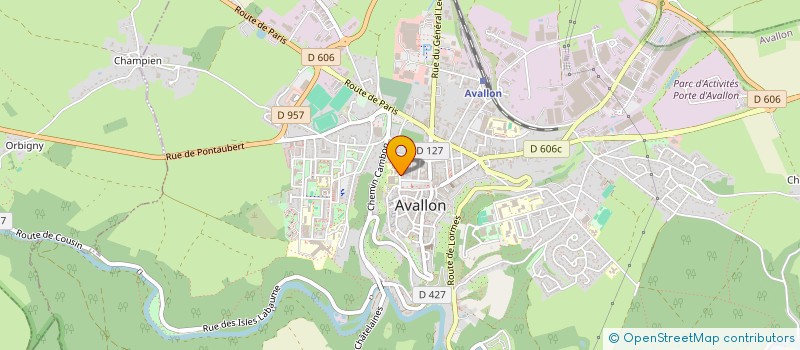 localisation de l'entreprise MONSIEUR JONATHAN VARLET à AVALLON