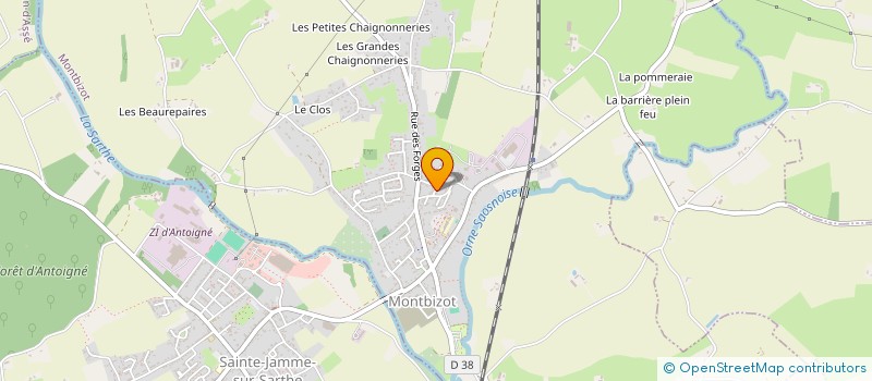 localisation de l'entreprise MONSIEUR JONATHAN VASLET  MONTBIZOT