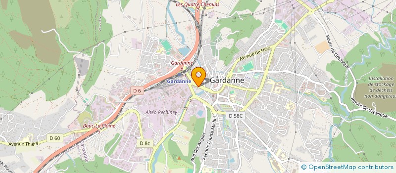 localisation de l'entreprise MONSIEUR JONATHAN VERBEQUE à GARDANNE