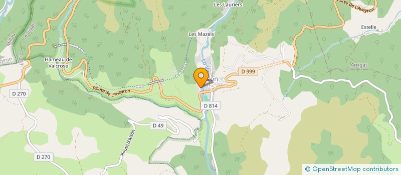 localisation de l'entreprise MONSIEUR JONATHAN VIALA  ALZON