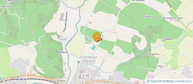 localisation de l'entreprise MONSIEUR JONATHAN VIEUILLE  GIRONDE-SUR-DROPT