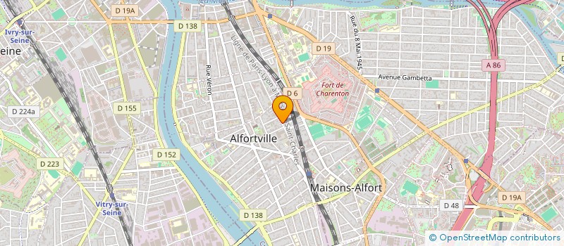 localisation de l'entreprise MONSIEUR JONATHAN VIGNE  ALFORTVILLE