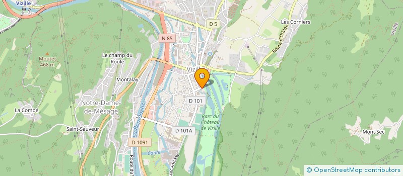 localisation de l'entreprise MONSIEUR JONATHAN VILLIOT  VIZILLE