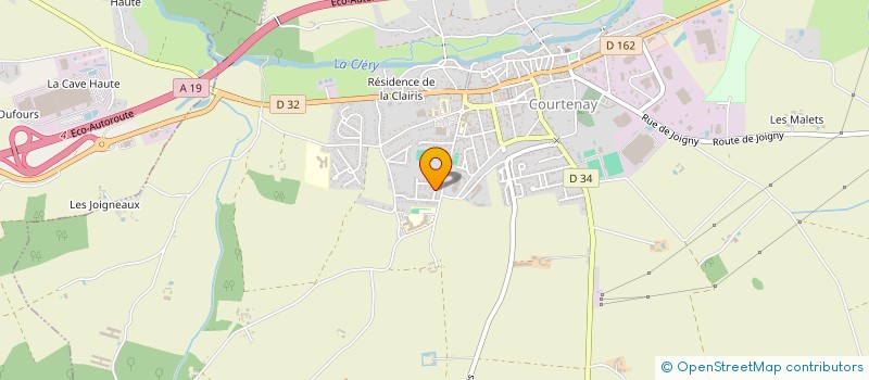 localisation de l'entreprise MONSIEUR JONATHAN WOZNIAK  COURTENAY