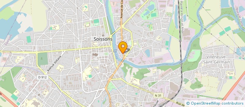 localisation de l'entreprise MONSIEUR JONATHANE CAYER à SOISSONS