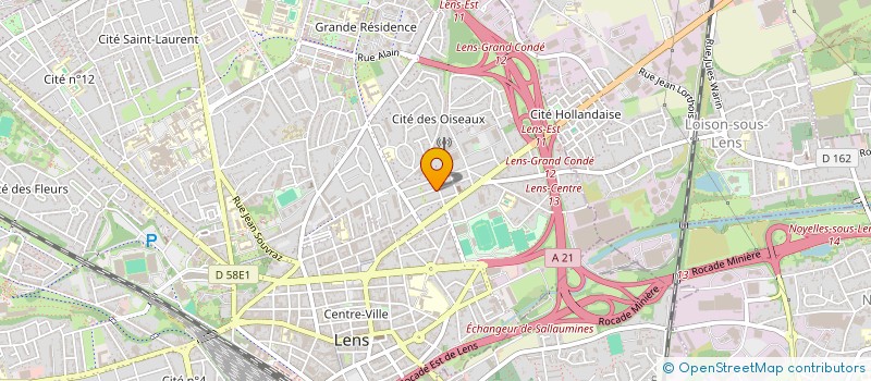 localisation de l'entreprise MONSIEUR JONATHANE DELMAIRE  LENS