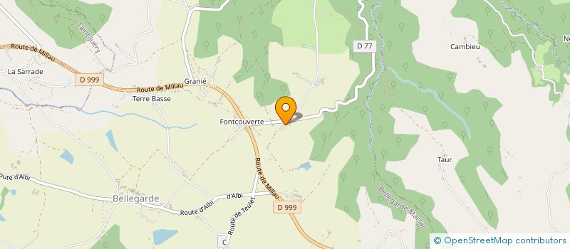 localisation de l'entreprise MONSIEUR JONATHANN PREVOT CIMINELLI  BELLEGARDE-MARSAL