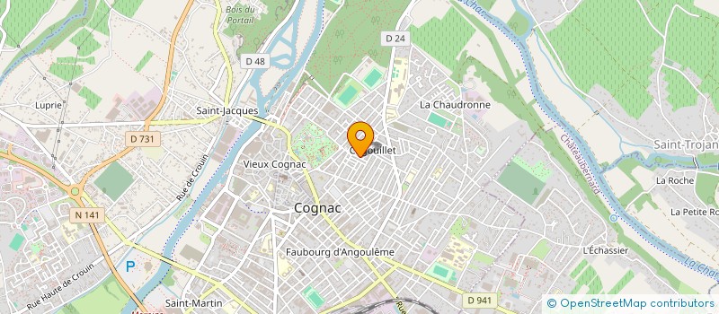 localisation de l'entreprise MONSIEUR JONATHON GREEN à COGNAC