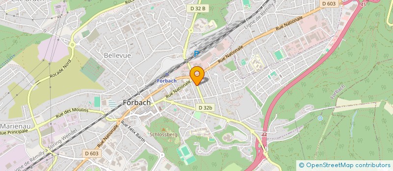 localisation de l'entreprise MONSIEUR JONEL CODET  FORBACH