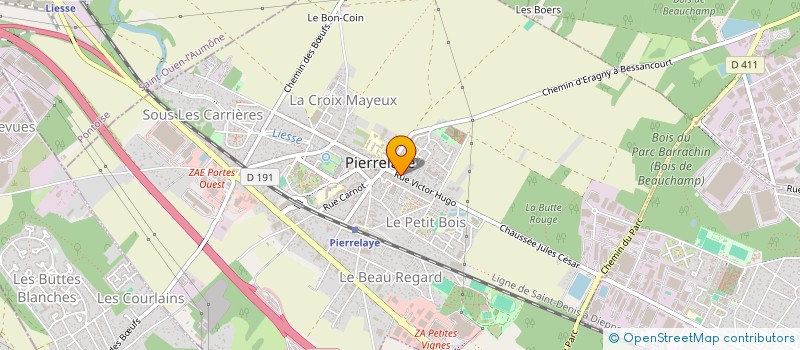 localisation de l'entreprise MONSIEUR JONES AUGUSTIN  PIERRELAYE