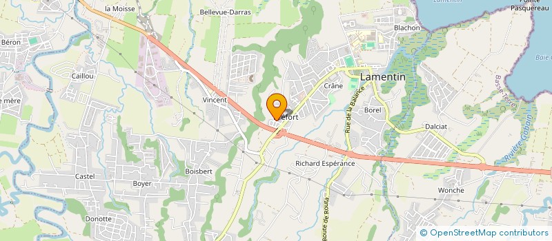 localisation de l'entreprise MONSIEUR JONNHY MERABLI  LAMENTIN