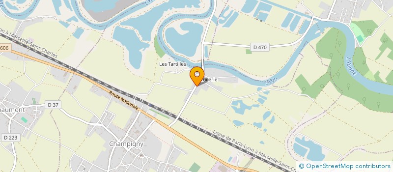 localisation de l'entreprise MONSIEUR JONY LOBRY  CHAMPIGNY