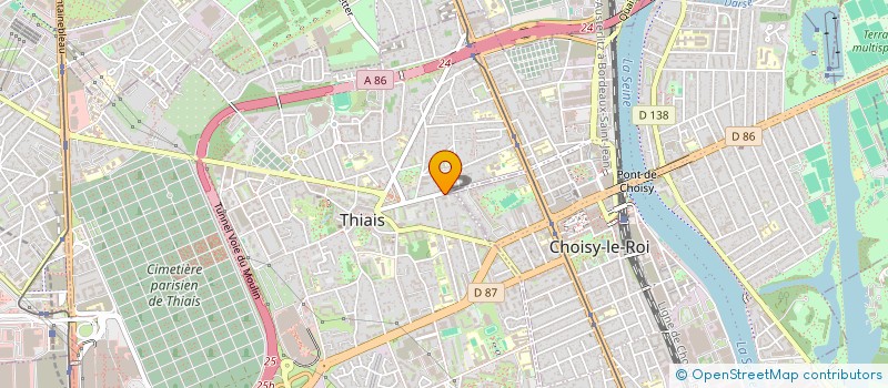 localisation de l'entreprise MONSIEUR JONY MARTINS  THIAIS