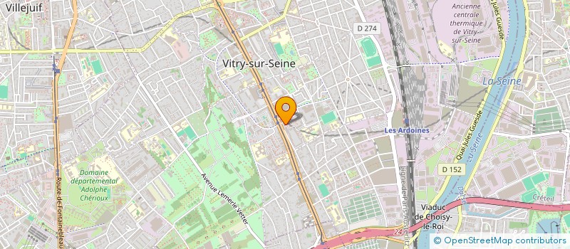 localisation de l'entreprise MONSIEUR JONY RINVIL  VITRY-SUR-SEINE