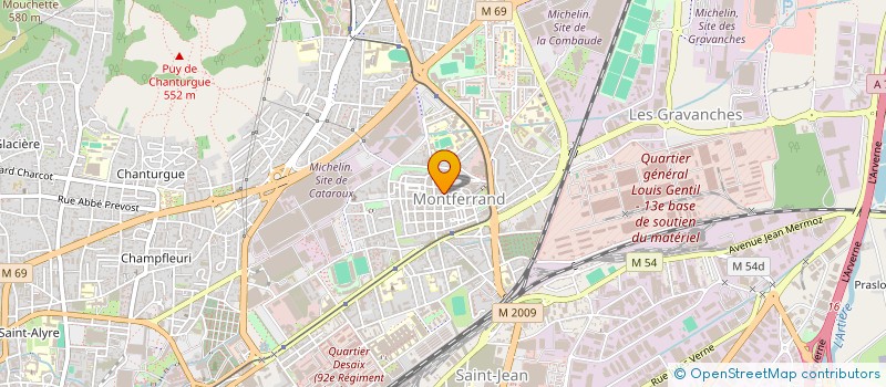 localisation de l'entreprise MONSIEUR JORAN BLATTEYRON  CLERMONT-FERRAND