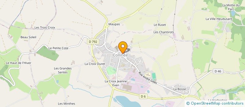 localisation de l'entreprise MONSIEUR JORAN TREGUIER à LE MENE