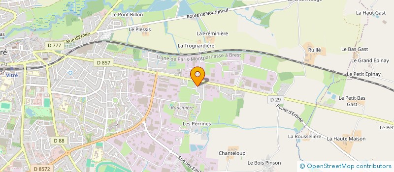 localisation de l'entreprise MONSIEUR JORD PAITRY  VITRE