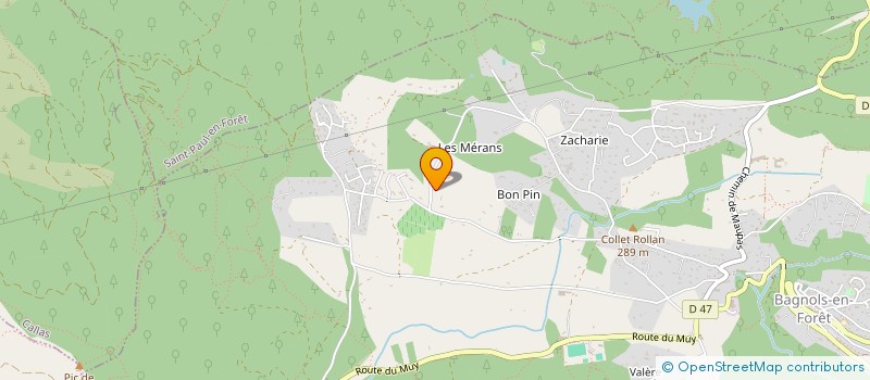 localisation de l'entreprise MONSIEUR JORDAN ABRAHAM  BAGNOLS-EN-FORET