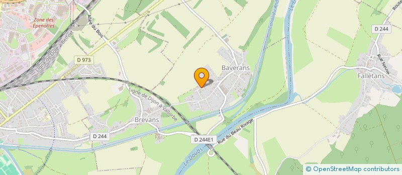 localisation de l'entreprise MONSIEUR JORDAN AIDOUD  BAVERANS