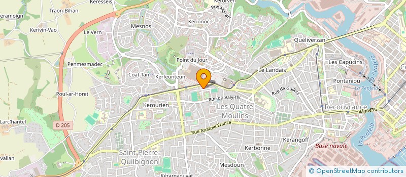 localisation de l'entreprise MONSIEUR JORDAN ARNOULT à BREST