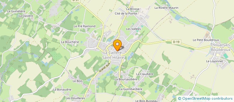 localisation de l'entreprise MONSIEUR JORDAN AUDRAN à LA CAILLERE-SAINT-HILAIRE