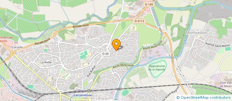 localisation de l'entreprise MONSIEUR JORDAN AZOUZ  CARCASSONNE