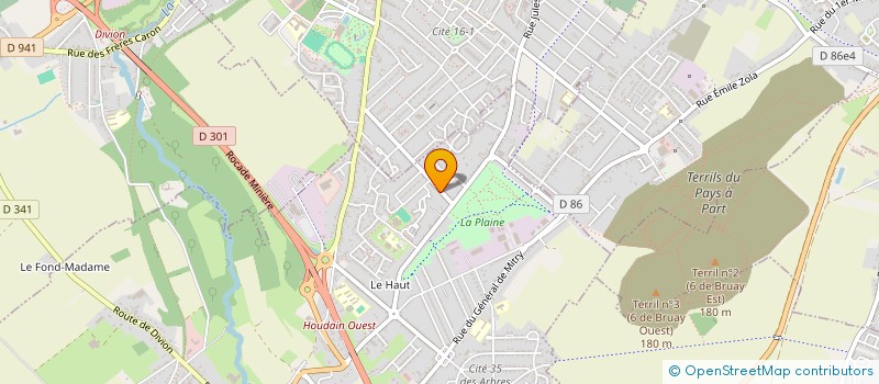 localisation de l'entreprise MONSIEUR JORDAN BACHELEZ  HOUDAIN