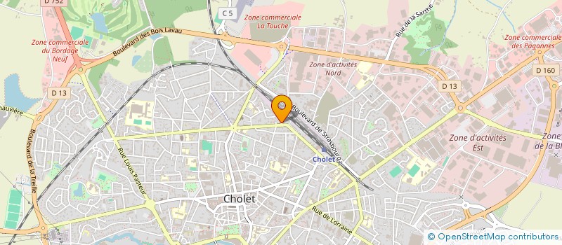 localisation de l'entreprise MONSIEUR JORDAN BARANGER à CHOLET