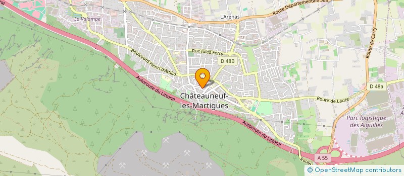 localisation de l'entreprise MONSIEUR JORDAN BARTHE  CHATEAUNEUF-LES-MARTIGUES