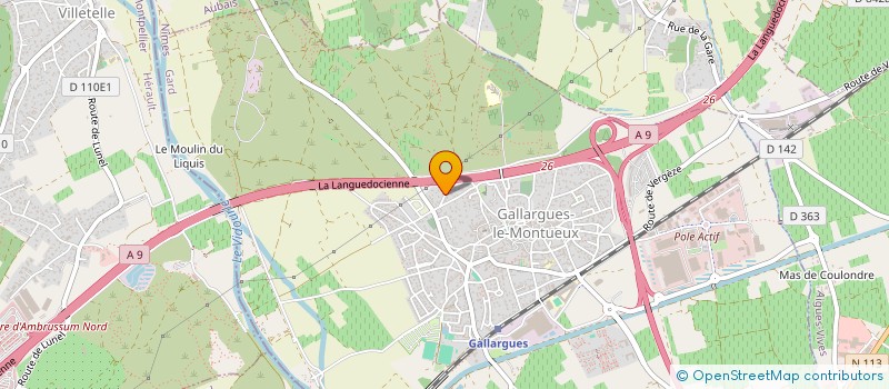 localisation de l'entreprise MONSIEUR JORDAN BASCUNANA  GALLARGUES-LE-MONTUEUX