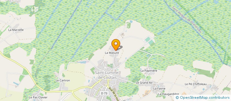 localisation de l'entreprise MONSIEUR JORDAN BAUDOUIN  SAINT-LUMINE-DE-COUTAIS