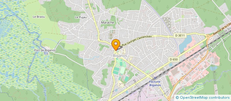 localisation de l'entreprise MONSIEUR JORDAN BECHEMIN  BIGANOS