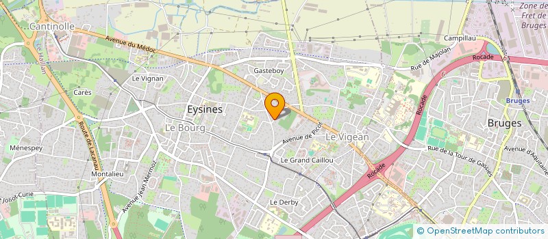 localisation de l'entreprise MONSIEUR JORDAN BEIX  EYSINES