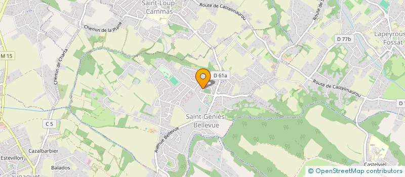 localisation de l'entreprise MONSIEUR JORDAN BELLY  SAINT-GENIES-BELLEVUE