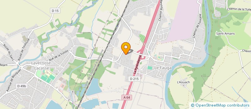 localisation de l'entreprise MONSIEUR JORDAN BENIA  LE FAUGA