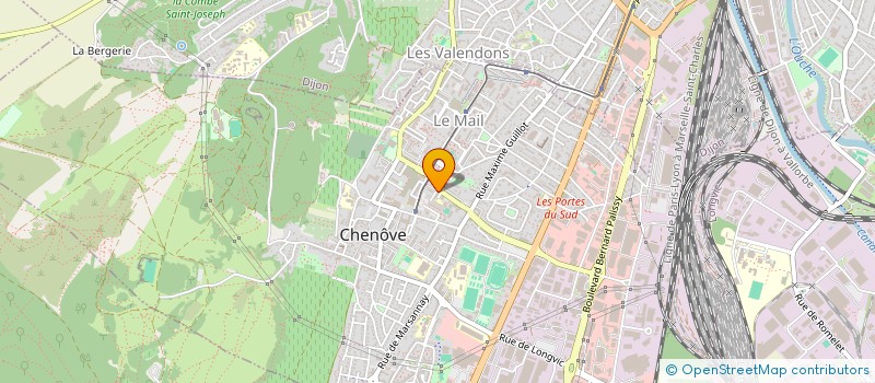 localisation de l'entreprise MONSIEUR JORDAN BENOIT  CHENOVE