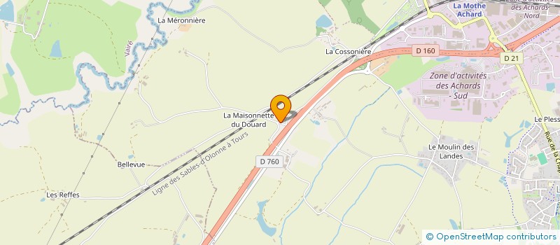 localisation de l'entreprise MONSIEUR JORDAN BILLY  SAINTE-FLAIVE-DES-LOUPS