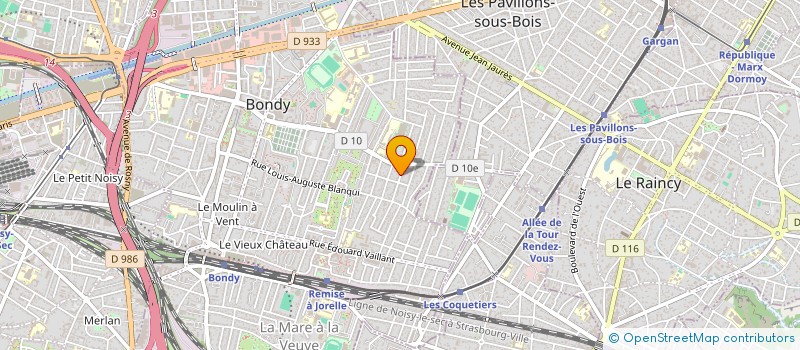 localisation de l'entreprise MONSIEUR JORDAN BOCHAIN  BONDY