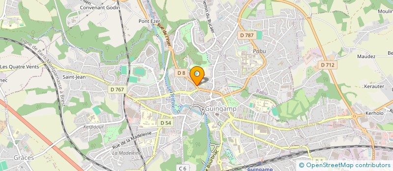 localisation de l'entreprise MONSIEUR JORDAN BOCHER  GUINGAMP