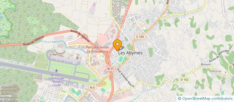 localisation de l'entreprise MONSIEUR JORDAN BONTE  LES ABYMES