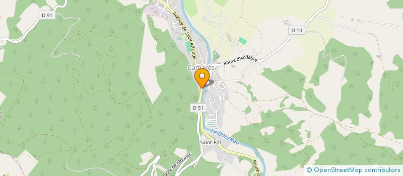 localisation de l'entreprise MONSIEUR JORDAN BOUALLAGA  CAMARES