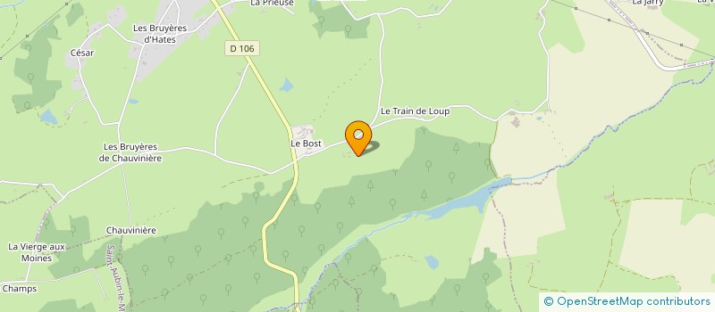 localisation de l'entreprise MONSIEUR JORDAN BOUIS  SAINT LEOPARDIN D'AUGY