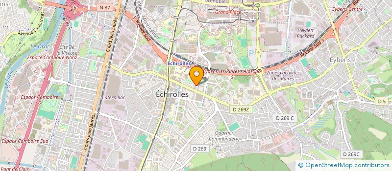 localisation de l'entreprise MONSIEUR JORDAN BOUKHERROUBA  ECHIROLLES