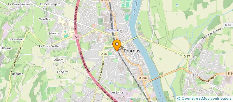 localisation de l'entreprise MONSIEUR JORDAN BOURDAIS  TOURNUS