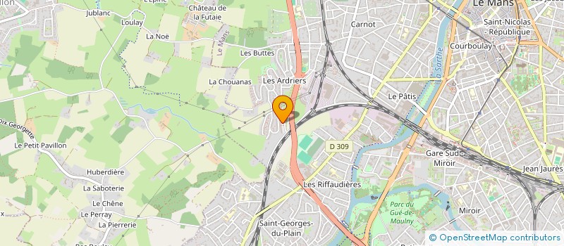 localisation de l'entreprise MONSIEUR JORDAN BOURDIN  LE MANS